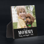 Hou van je Mama Foto Familie Modern Keepsake Fotoplaat<br><div class="desc">Gebruik een favoriete familiefoto om gemakkelijk een aandenken plaquette te creëer. Met drie regels tekst kunt u de speciale band op de foto uitdrukken. Deze professionele sjabloon zal creëer een sentimenteel geschenk voor elke moeder. Perfect formaat voor het plaatsen op een woonkamer mantel of een kantoor bureau. Overweeg dit voor...</div>