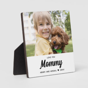 Hou van je Mama Foto Familie Modern Keepsake Fotoplaat