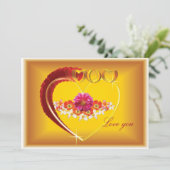 Hou van je mama Happy Moederdag Kaart (Staand voorkant)