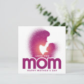 Hou van je mama (Happy Moederdag) Kaart (Staand voorkant)