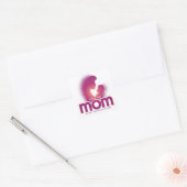 Hou van je mama (Happy Moederdag) Vierkante Sticker (Envelop)