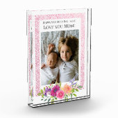 Hou van je mama! Het prachtige Roze Bloemen Foto B (Links)