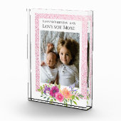 Hou van je mama! Het prachtige Roze Bloemen Foto B (Rechts)