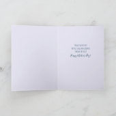 Hou van je mama Inspirivity Floral Heart Paarse Kaart (Binnen)