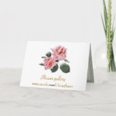 Hou van je, mama kaart met roze rozen (Achterkant)