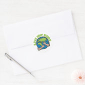 Hou van je mama Planet Earth Environment Recyclen Ronde Sticker (Envelop)