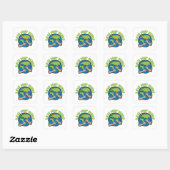 Hou van je mama Planet Earth Environment Recyclen Vierkante Sticker (Vel)