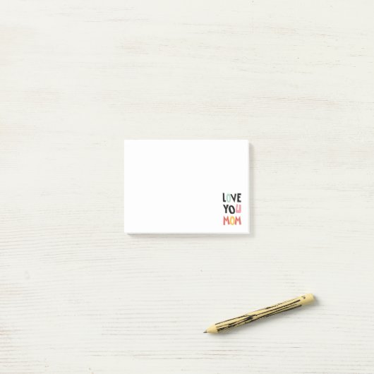 Hou van je mama Post-it Notes (Op bureau)