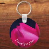 Hou van je mama Red Rosebud Flower Sleutelhanger (Achterkant)