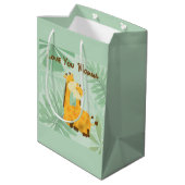 Hou van je mama twee Giraffes Moederdag Medium Cadeauzakje (Achterkant Gekanteld)