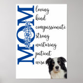 Hou van je mama...van je Border Collie Poster (Voorkant)