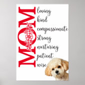Hou van je mama...van je Maltipoo Poster (Voorkant)