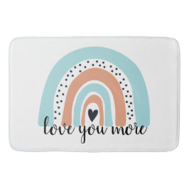Hou van je meer regenbooghartblauw badmat