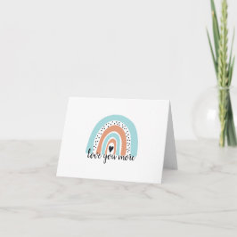 Hou van je meer regenbooghartblauw kaart