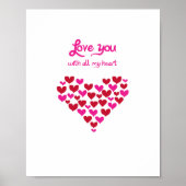 Hou van je met al mijn hart poster (Voorkant)