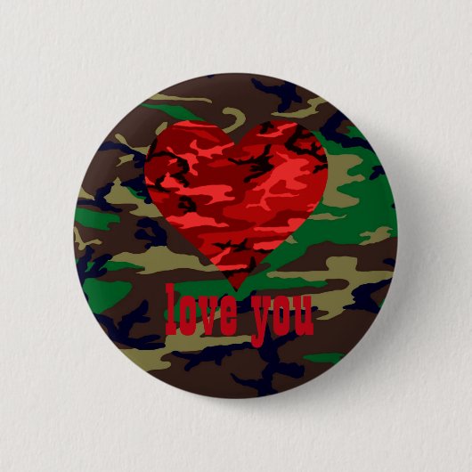 Hou van je militaire Valentijn Button (Voorkant)