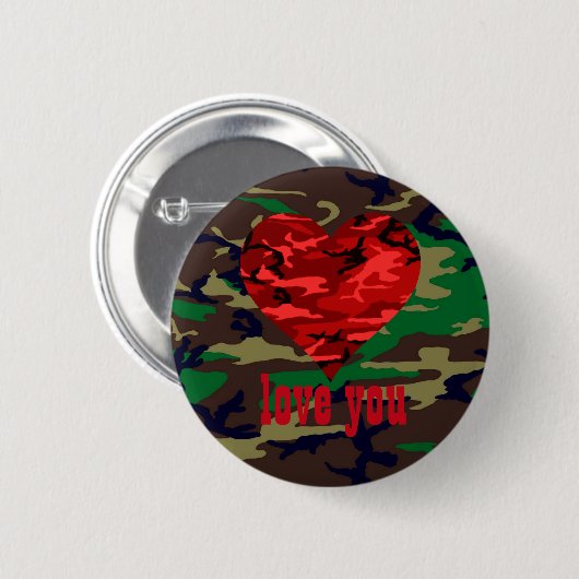 Hou van je militaire Valentijn Button (Voorkant /achterkant)