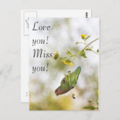 Hou van je, mis je liefje. briefkaart (Voorkant / Achterkant)