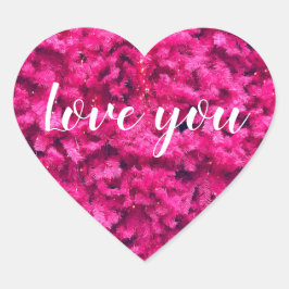Hou van je moderne hart Stickers, Glossy Sticker