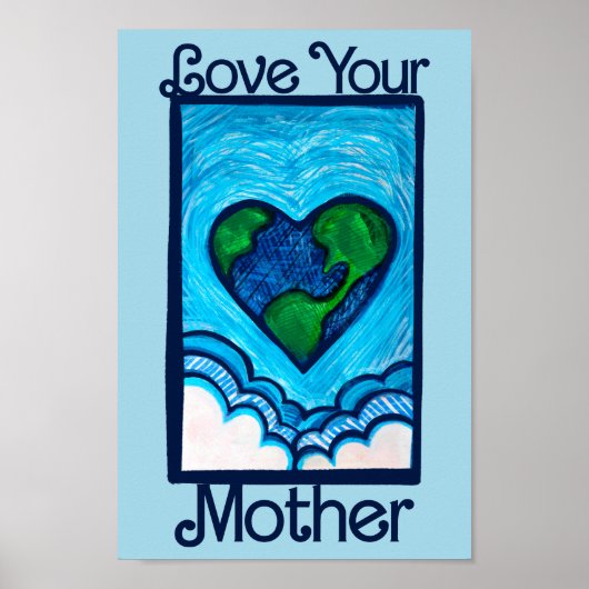 Hou van je moeder aarde dag natuur liefhebbers har poster (Voorkant)