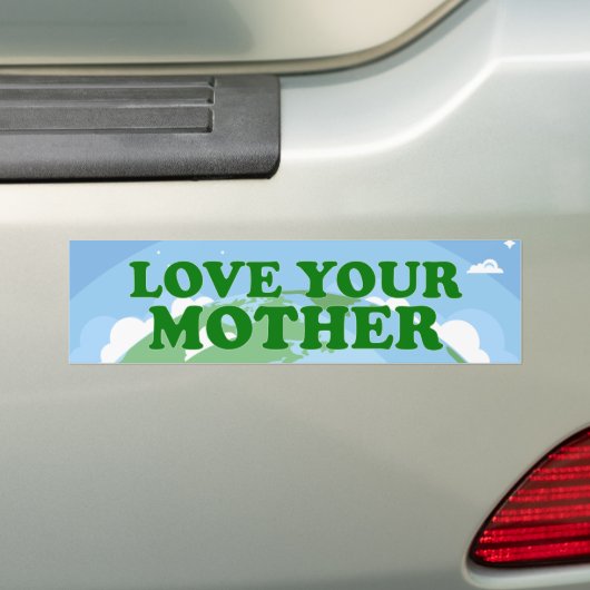 Hou van je Moeder Aarde Dag Planeet Milieu Bumpersticker (Op auto)