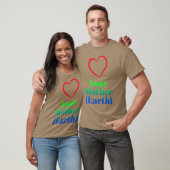 Hou van je moeder aarde retro t-shirt (Unisex)