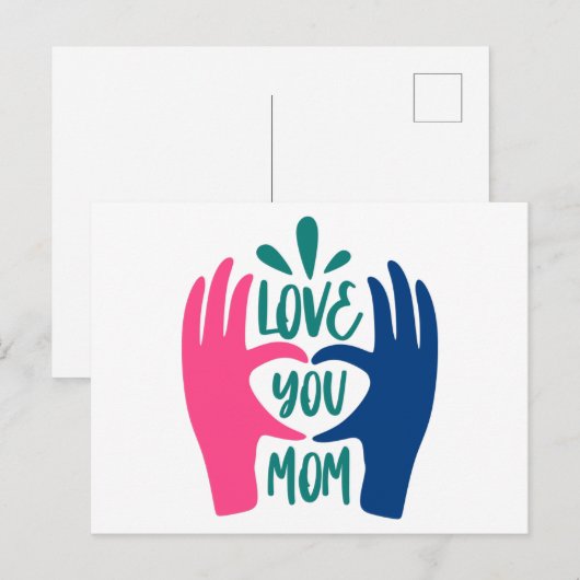 Hou van je moeder briefkaart (Voorkant / Achterkant)
