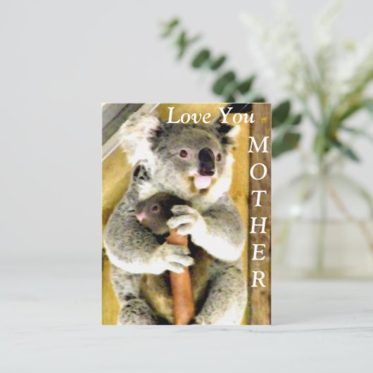 Hou van je, moeder_ briefkaart (Staand voorkant)