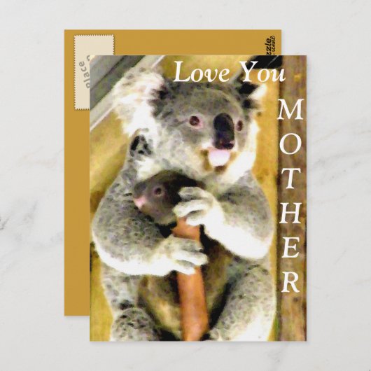 Hou van je, moeder_ briefkaart (Voorkant / Achterkant)