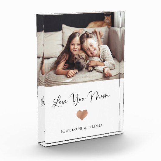 Hou van je moeder | Manuscript en hart Fotoblokken (Links)