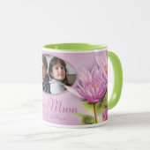 Hou van je moeder / moeder water lelie foto mok (Voorkant rechts)