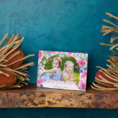 Hou van je moeder Moederdag Waterverf Bloemen Foto Fotoplaat (Zijkant)