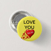Hou van je moeder ronde button 3,2 cm (Voorkant /achterkant)