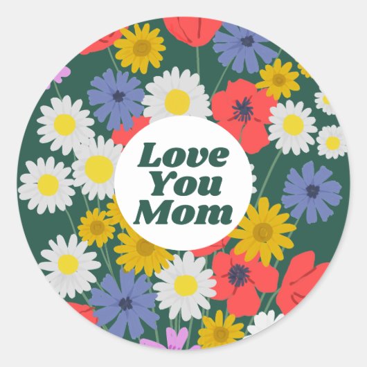 Hou van je moeder ronde sticker (Voorkant)