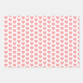 Hou van je moeder tekst, moederdag roze hart inpakpapier vel (Voorkant 3)