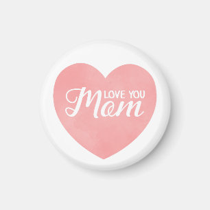 Hou van je moeder tekst, moederdag roze hart magneet