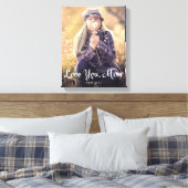 Hou van je moeder | Trendy White Typography and Ph Canvas Afdruk (Insitu (Slaapkamer))