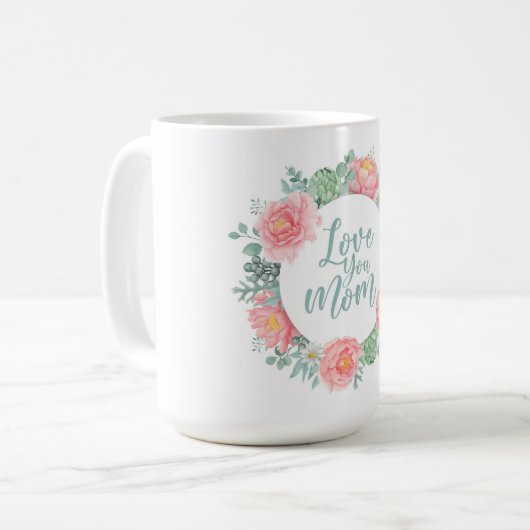 Hou van je Moederdag Coffee Mok (Voorkant links)