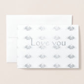 Hou van je Monarch outline Folie Kaarten (Voorkant met envelop)