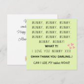 hou van je MUMMY kan ik moederdag gebruiken Feestdagenkaart (Voorkant / Achterkant)