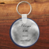 Hou van je naar de maan en achterhoofdssteun sleutelhanger (Voorkant)