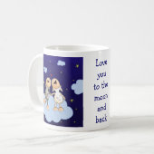 Hou van je naar de maan en achterste serie koffiemok (Voorkant links)