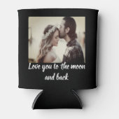 Hou van je naar de maan en foto op persoonlijke ti blikjeskoeler (Voorkant)