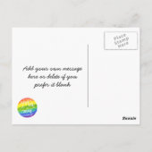 Hou van je naar de maan en het briefkaart van de a (Achterkant)