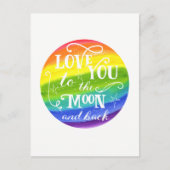 Hou van je naar de maan en het briefkaart van de a (Voorkant)