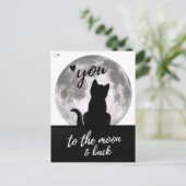 Hou van je naar de maan en terug - briefkaart (Staand voorkant)