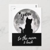 Hou van je naar de maan en terug - briefkaart (Voorkant / Achterkant)