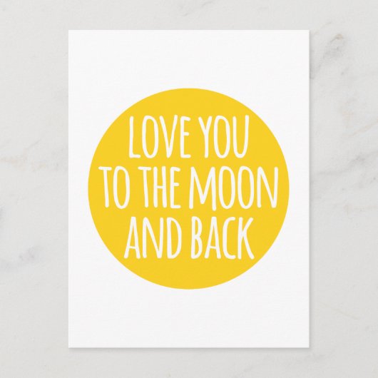 Hou van je naar de maan en terug briefkaart (Voorkant)
