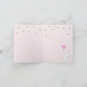 Hou van je naar de maan en terug! Cute Rabbits Kaart (Binnen)