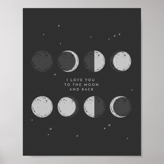 Hou van je naar de maan en terug | Fasen van de ma Poster (Voorkant)